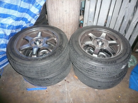 ขาย ล้อแม็กซ์15 LENSO TE37 สีไฮเปอร์ พร้อมยางMICHELIN 185/55/15 ปี4208 ไม่มีปะ ไม่มีบวม ไม่กินข้าง