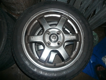 ขาย ล้อแม็กซ์15 LENSO TE37 สีไฮเปอร์ พร้อมยางMICHELIN 185/55/15 ปี4208 ไม่มีปะ ไม่มีบวม ไม่กินข้าง