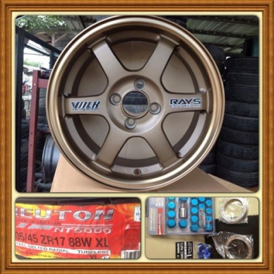 ขายล้อใหม่ TE37 กว้าง 7 ออฟ 35 งานเนียนๆ เหมือนแท้ ราคา 11,500 บาท ****แถม น็อต-จุ๊บ-ปลอกกันสั่น พร้อมถอด ใส่ ถ่วงฟรีครับ****