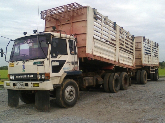 ขายรถบรรทุก 10 ล้อดั้ม แม่ ลูก MITSUBISHI