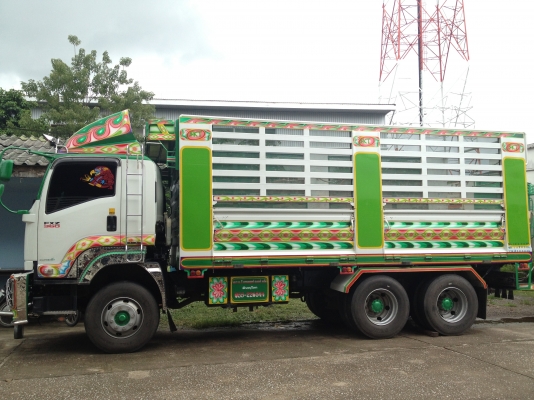 ขายดาวน์ ISUZU 360 HP ปี2556 กระบะบรรทุก 3 พ่วง (ไม่ดัมพ์ ) (แม่+ลูก)