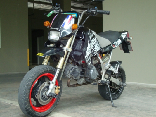 ขาย kawasaki ksr 110 cc สี ดำ ขาว ปี 51  31000.-  ส่งทัวไทยคับ