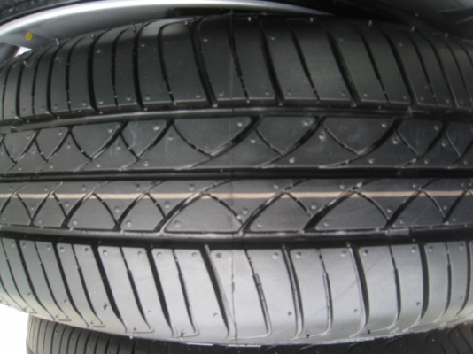 ขายกะทะล้อ Nissan march ขอบ14 4รู100 +ฝาครอบ+ยางปี1313 (081-3747940)