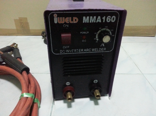 เครื่องเชื่อม Inverter iweld รุ่น MMA160 (160 แอมป์) พร้อมใช้ครับ