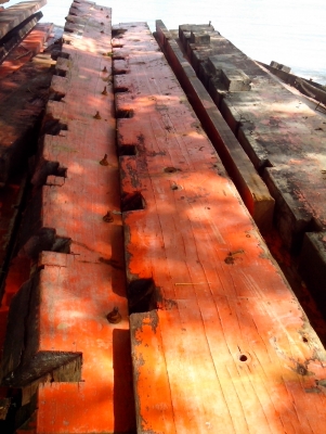 ขายไม้เรือเก่าตะเคียนทอง