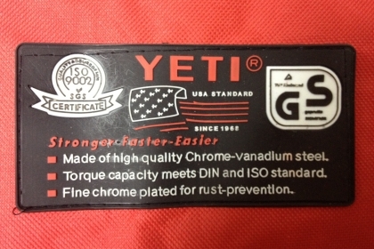 ชุดแหวนข้างปากตายข้าง YETI No.10-32  CR-V Steel