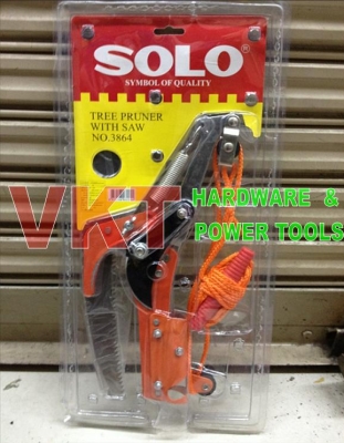 กรรไกรตัดกิ่งไม้แบบกระตุกพร้อมใบเลื่อยกิ่งไม้ SOLO