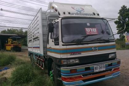 ขายรถ 10 ล้อรั้วกระบะเหล็กคอกเกษตรไม่ดัมพ์ HINO FL3H 195 แรงม้า มีทั้งหมด 3 คัน ราคา 1060000