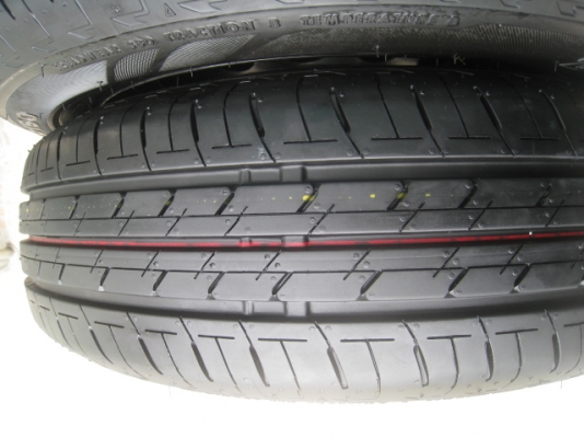 ขายกะทะล้อ Mitsubishi attrage ป้ายแดง ขอบ14 4รู100 +ยางปี 1913 (081-3747940)