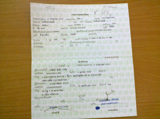 ขอบคูณนริศรา ระยองScoopy i 110 ปี54 ผู้หญิงใช้  เครื่องยนต์หัวฉีด(รับเล่มทันที)