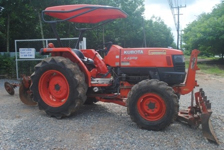 ขายรถไถ Kubota L 4508 (4WD) พร้อมดันหน้าและผานหลัง