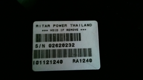 ขายแบตเตอรี่มือสองขนาด 40 Ah ยี่ห้อ Ritar ครับ