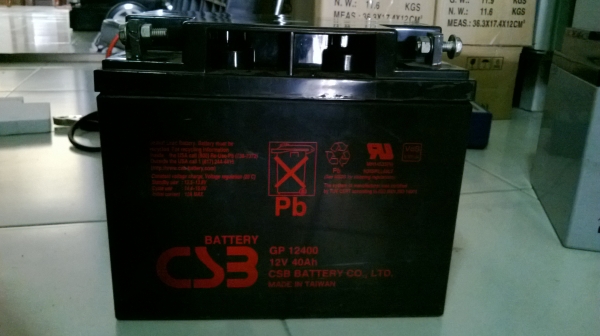 ขายแบตเตอรี่มือสองขนาด 40 Ah ยี่ห้อ CSB ครับ