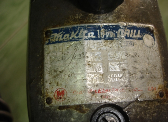 ขายสว่านไฟฟ้ารอบช้า makita 16mm.(5หุน) รุ่น 6016 (480w.)