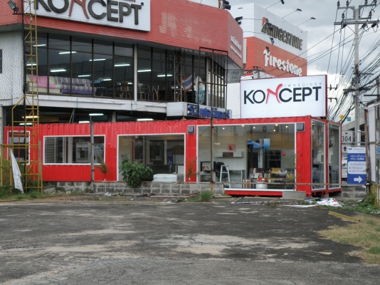 ตู้คอนเทนเนอร์โชว์รูมสินค้า สำเร็จรูป สั่งทำตามแบบที่ลูกค้าต้องการ 08-1406-4505