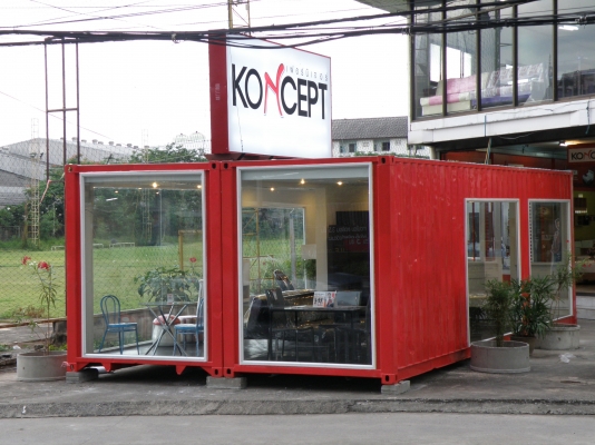 ตู้คอนเทนเนอร์โชว์รูมสินค้า สำเร็จรูป สั่งทำตามแบบที่ลูกค้าต้องการ 08-1406-4505