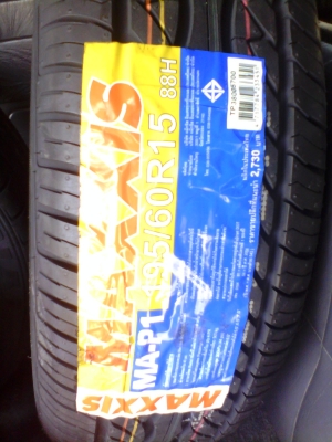 ยาง 195 60 15 maxxis ma-p1 เส้นละ 1,550.- บาทครับ