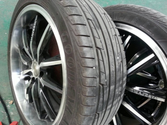 แม็กขอบ 17x7   4รู100  พร้อมยาง 205 45 17  ปี 12