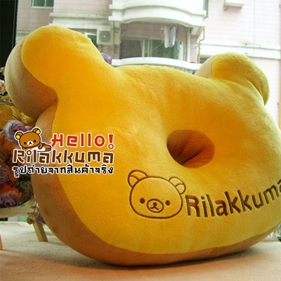 ขายหมอนเบาะ รูปทรงหน้าน้องหมีคุมะ Rilakkuma นุ่มนิ่ม น่ารัก