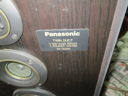 ตู้ลำโพง Panasonic ของแท้  ดอกครบ  สภาพดี  เสียงไพเราะ