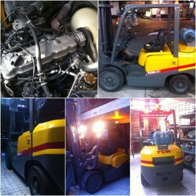 ขายเช่ารถยก 3 ตัน **ราคาพิเศษ** TCM FHG30T3 รุ่นใหม่ เสา 4.5 ม. ออโต เบนซิน+แก๊ซ