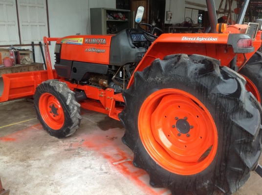 ปัญญาแทรคเตอร์มาแล้ว...จัดมาให้คับ คูโบต้า L4508 DI พร้อมใบมีด พร้อมผาน 6x24 ตราช้าง