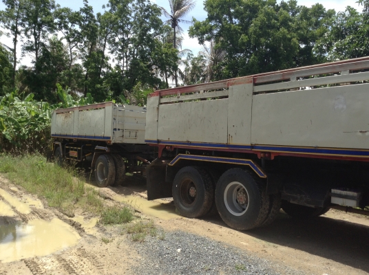 ขายสิบล้อดั้มแม่ลูก MITSUBISHI FN528 TURBOอินเตอร์คลูเลอร์ ติดก๊าซNGV 6 ถัง