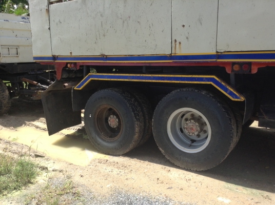ขายสิบล้อดั้มแม่ลูก MITSUBISHI FN528 TURBOอินเตอร์คลูเลอร์ ติดก๊าซNGV 6 ถัง