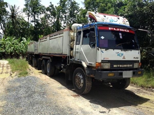 ขายสิบล้อดั้มแม่ลูก MITSUBISHI FN528 TURBOอินเตอร์คลูเลอร์ ติดก๊าซNGV 6 ถัง