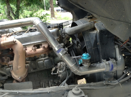 ขายสิบล้อดั้มแม่ลูก MITSUBISHI FN528 TURBOอินเตอร์คลูเลอร์ ติดก๊าซNGV 6 ถัง