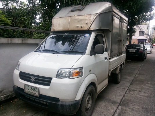 ขายกระบะ ซูซูกิ เครืองเบนชิลจากโรงงานติดแก๊ส lpg มีหลังคาบรรทุกได้มาก