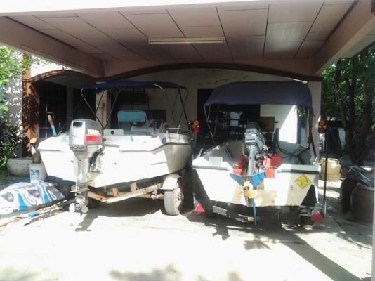 ขายเรือ ชุดพวงมาลัย+เครื่อง Yamaha 25 เเรง