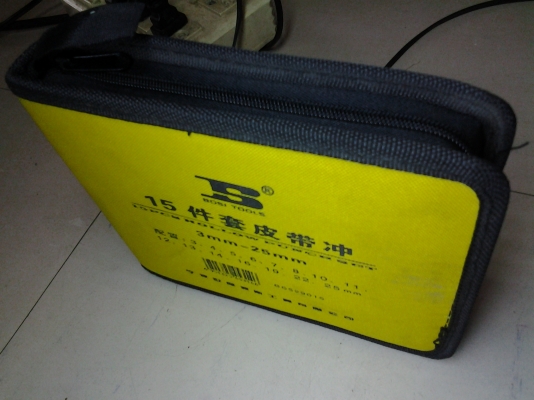 เหล็กตอกรู หรือตุดตู่ (hollow punch set)สำหรับเจาะรูปะเก็น ยาง พลาสติก ครบชุด เหล็กตอกรู หรือตุดตู่ (hollow punch set)สำหรับเจาะรูปะเก็น ยาง พลาสติก ครบชุด