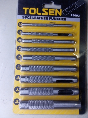 เหล็กตอกรู หรือตุดตู่ (hollow punch set)สำหรับเจาะรูปะเก็น ยาง พลาสติก ครบชุด
