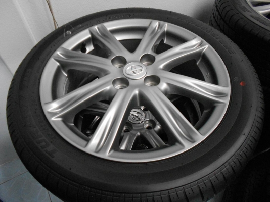 ขายล้อแม็ก All New Vios รุ่นท็อป ขอบ 16 พร้อมยางป้ายแดงปี 13/เทิร์นได้-ใส่ฟรีค่ะ