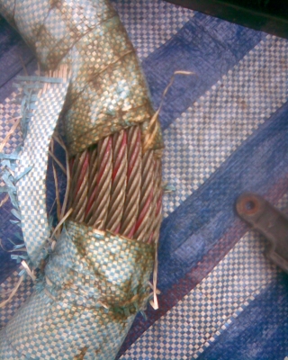 ลวดสลิง 4 หุน 9  เมตร