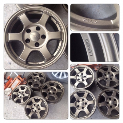 ขายแม็กมือ2 Lensoลาย TE37 ขอบ15 5รู114 ราคา 7,300 บาท.ถูก