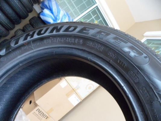 ยาง185/65/14"(4เส้น =2,500บ.)THUNDERER.MACH I(ปี11)