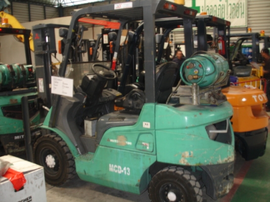 ขายฟอร์คลิฟต์ Mitsubishi FGE20T ปี 2004 ติดแก้สแล้ว สภาพดี ขายถูกมาก