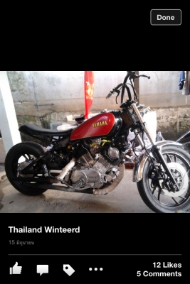 ขาย yamaha. XV 750 สตาร์มือ เก็บงานเเล้ว เเรงสั่งได้