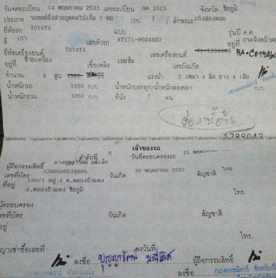รถพร้อมใช้งาน เครื่องช่วงล่างดี สียังสวยๆ ขายถูก บัตรประชาชนขาด2เดือน