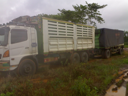 ขาย HINO MECA 260 แม่ลูกไม่ดั๊ม กะบะเหล็กคอกเกษตร 2เพลา