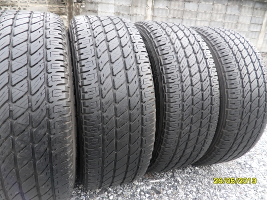 ขายแม็กLENSO 6รู ขอบ18 พร้อมยางNITTO 265/60R18 ยางปี10 สวยๆ 1 ชุด