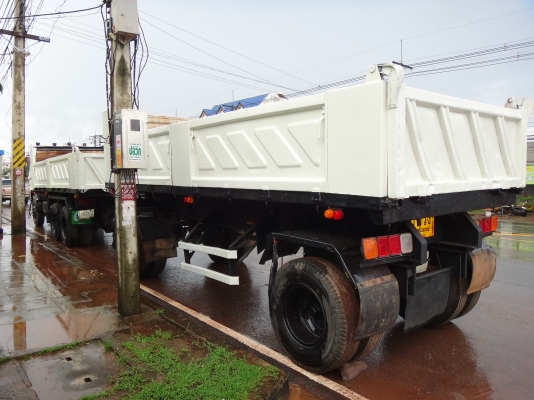 ขายด่วน  รถสิบล้อสองเพลาดัมพ์  พ่วง แม่-ลูก HINO  MEGA 320 กระบะสามมิตร  พร้อมใช้งาน