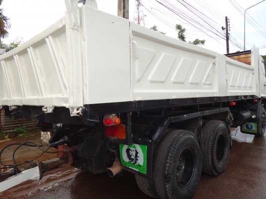 ขายด่วน  รถสิบล้อสองเพลาดัมพ์  พ่วง แม่-ลูก HINO  MEGA 320 กระบะสามมิตร  พร้อมใช้งาน