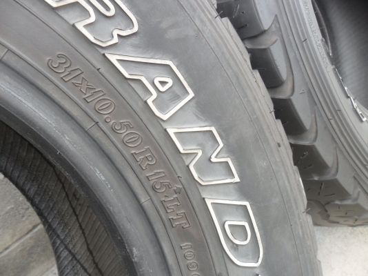 ยาง DUNLOP 31*10.50R15 ปี12 มี 1 คู่ ราคา 1800 บาท