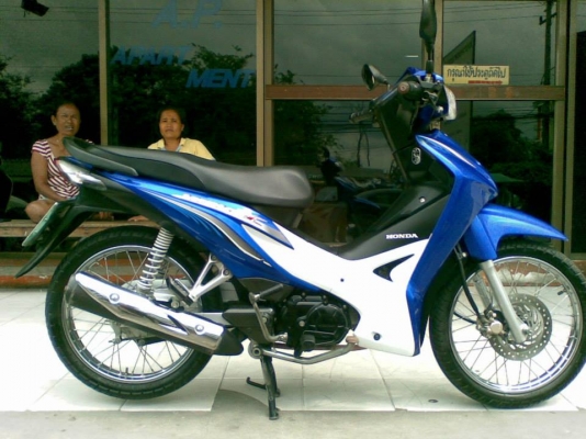 ขายถูก New Wave 110 i รุ่นใหม่ล่าสุด ปี 2555 สีน้ำเงิน ขาว