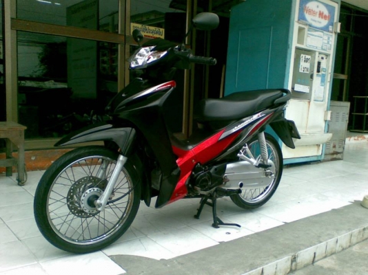 ขายถูกๆ New Wave 110 i สีดำแดง ปี 2555 รถสวยเล่มทะเบียนพร้อม