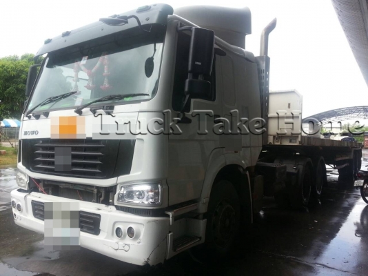 HOWO SINOTRUK พร้อมหางสามเพลา smm HOWO SINOTRUK พร้อมหางสามเพลา smm