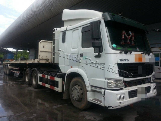 HOWO SINOTRUK พร้อมหางสามเพลา smm HOWO SINOTRUK พร้อมหางสามเพลา smm